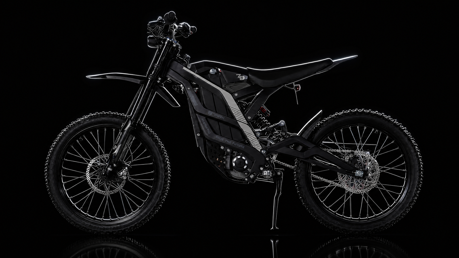 79BIKE Falcon Pro Electric Dirt Bike - Kenshi Black / All Black