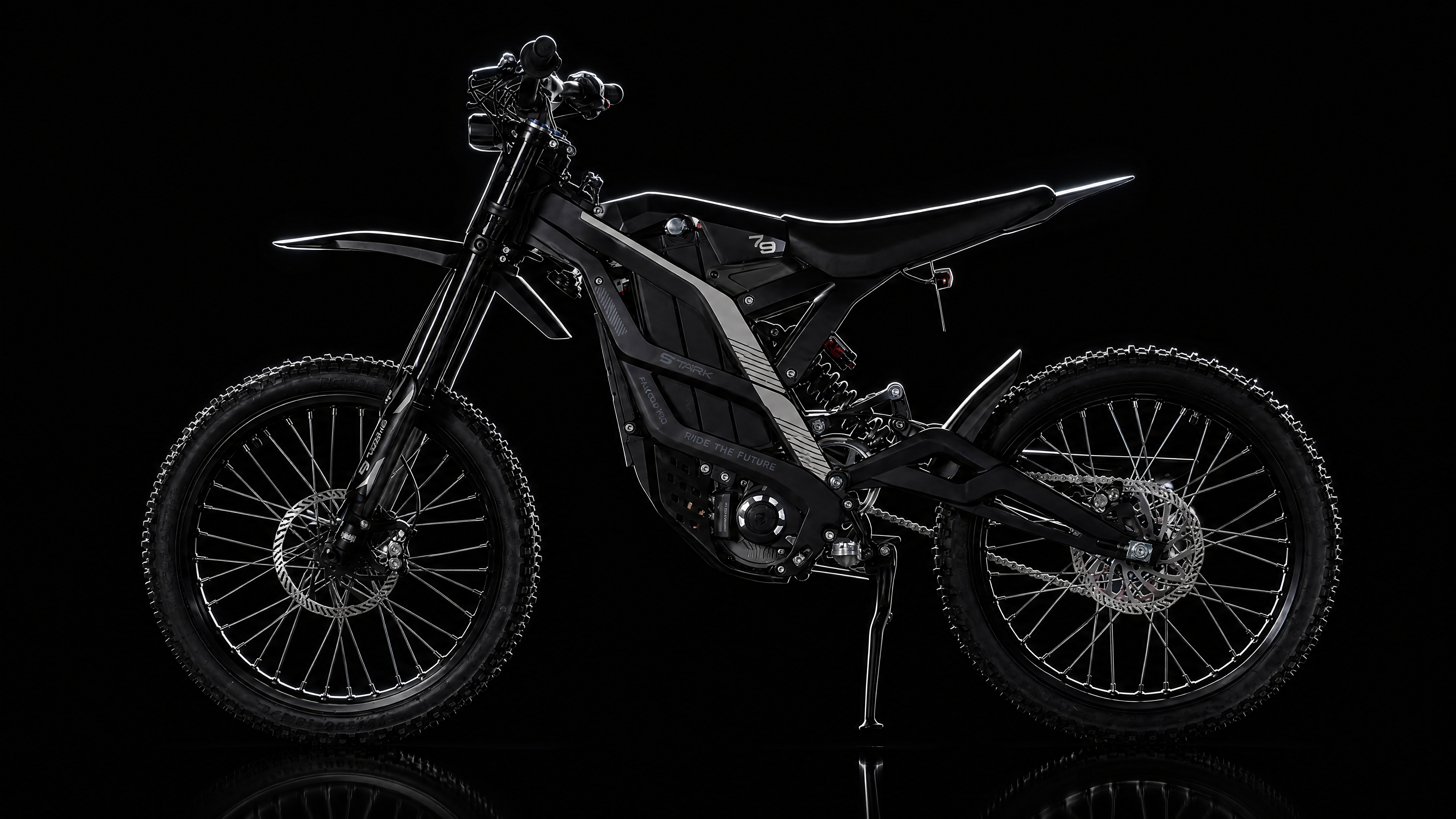 79BIKE Falcon Pro Electric Dirt Bike - Kenshi Black / All Black