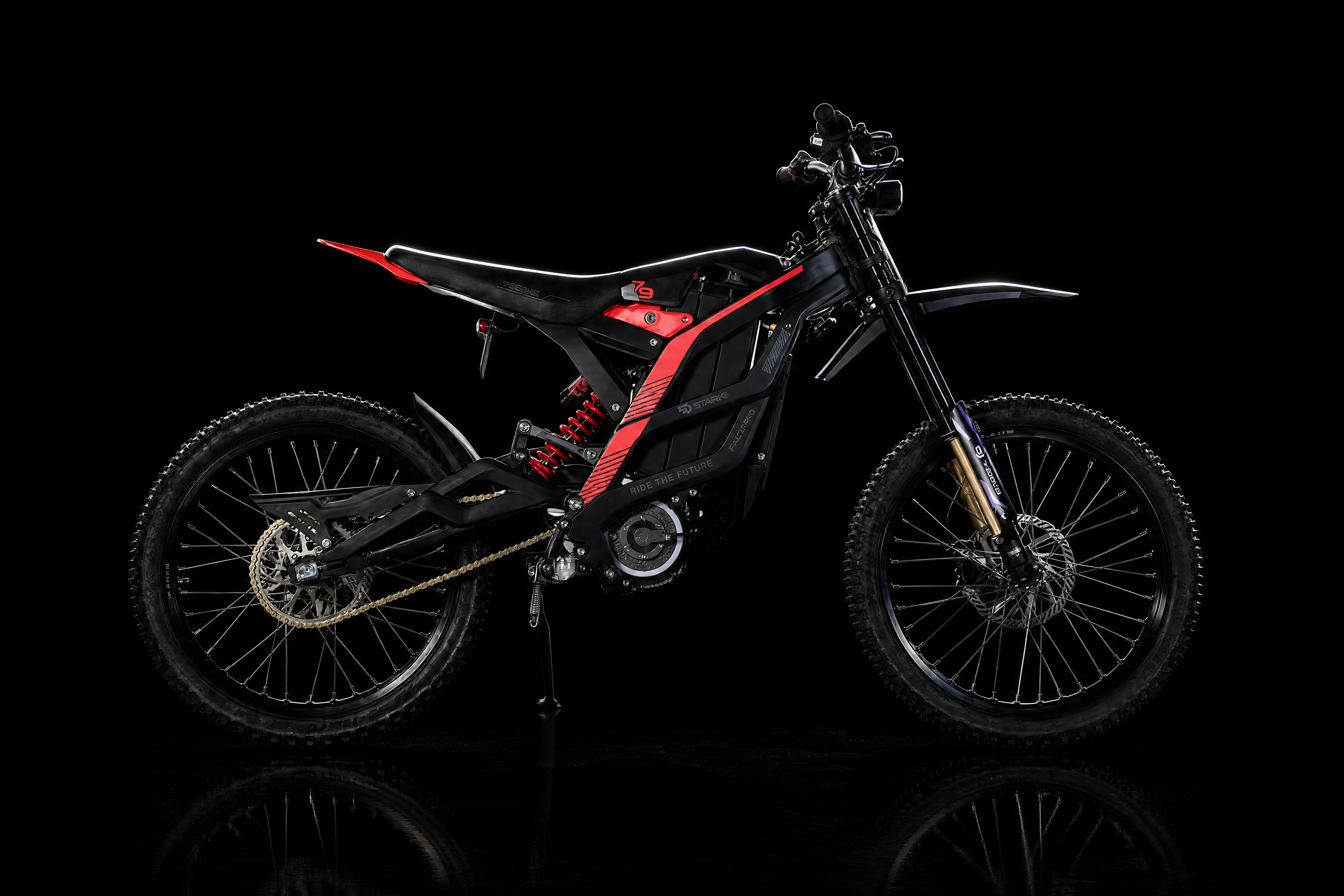 79BIKE Falcon Pro Electric Dirt Bike - Kenshi Black / Red